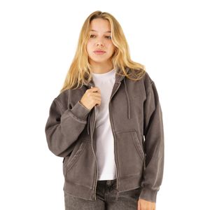 Buzo Rusty Frankston Ziphood Gri. Mujer