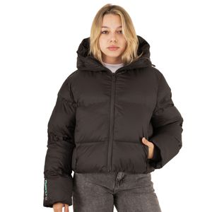 Campera Rusty Better Now Puffer Coat Neg. Mujer