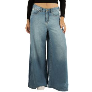 Jean Rip Curl Wide Leg Low Blue Mujer