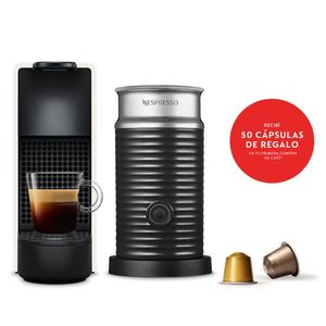 Cafetera Nespresso Essenza Mini White & Aeroccino A3Kc30