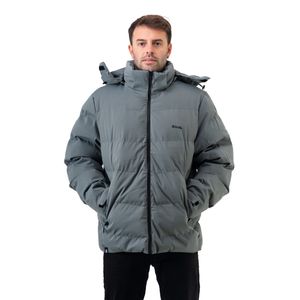 Campera Drills Whit Padding Gri. Hombre