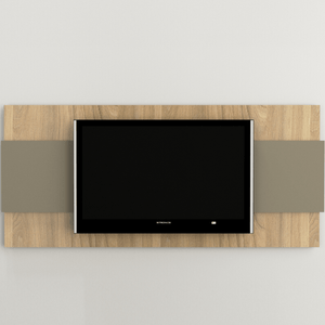 Panle E-Tables Hasta Tv 65" Linea Minimal Tono Olmo Finlandes/Gris 1044-Cog