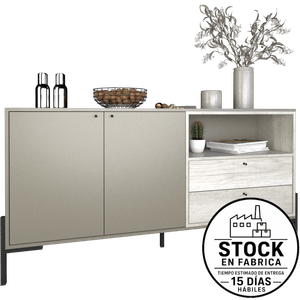 Bahiut E-Tables 1,50M Tono Gris Cubanita/Nevado 4253-Gcn
