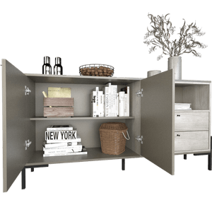 Bahiut E-Tables 1,50M Tono Gris Cubanita/Nevado 4253-Gcn