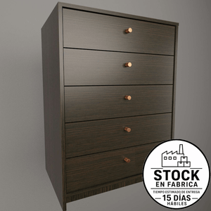Chifonier E-Tables 5 Cajones 0,64 M Tono Wengue/Habano 6058-Wh