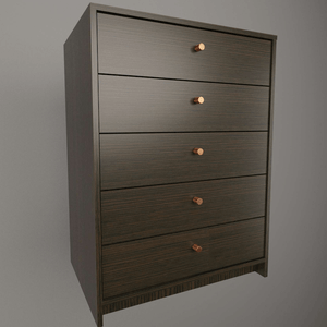 Chifonier E-Tables 5 Cajones 0,64 M Tono Wengue/Habano 6058-Wh