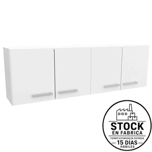 Alacena E-Mosconi 4 Puertas 1.60M Tono Blanco 10082
