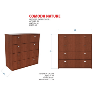 Cómoda E-Mosconi Tono Wengue Nature 80935