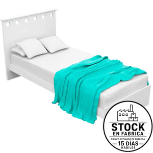 Cama E-Mosconi 1 Plaza Serie 5 Tono Blanco 56116