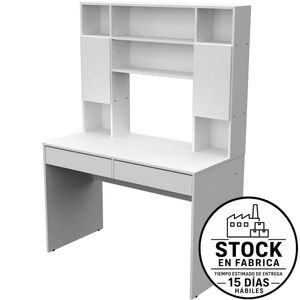 Escritorio E-Mosconi De Computacion Con Alzada Tono Blanco 81074