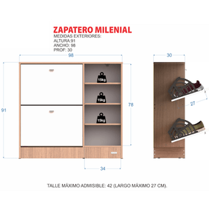 Zapatero E-Mosconi Milenial Tono Wengue 55281
