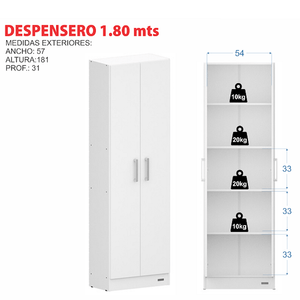 Despensero E-Mosconi 1.80M Tono Venezia 10271