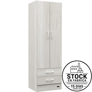 Placard E-Mosconi Pack 22 2 Puertas Tono Tissa 181x57x46Cm 57164