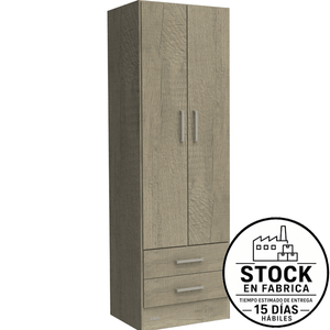 Placard E-Mosconi Milenial Express 2 Puertas Tono Grei 57x181x46Cm 55316