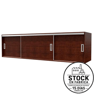 Baulera E-Mosconi Dakar 3 Puertas Corredizas 220x59x54Cm Tono Wengue 56643