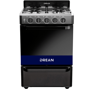 Cocina Drean 56Cm Negra Multigas Con Encendido Cd5603An0
