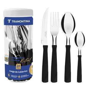 Juego de Cubiertos Tramontina 24 piezas New Kolor