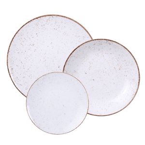 Juego de 12 Platos Rusticos Tramontina Porcelana