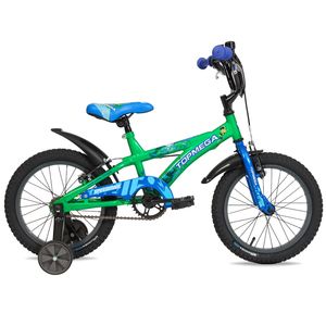 Bici Infantil R16 TopMega SpeedMike Verde Azul 13078