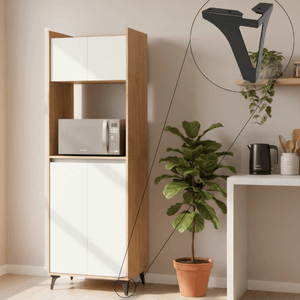 Mueble Auxiliar de Cocina Roble Kendal Auc600-Rk