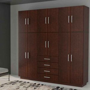 Placard Dakar Plus 12 Puertas Wengue 209x214x46cm 56587