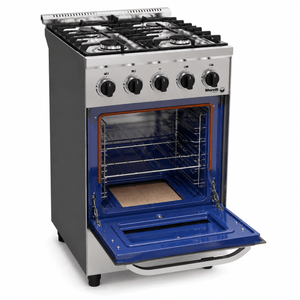 Cocina Morelli 55Cm Presenza Espejada Acero Inox.