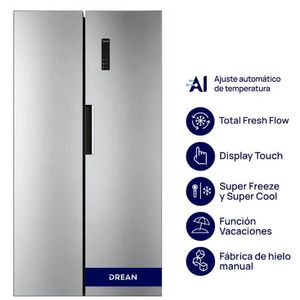 Heladera Drean Side By Side 472L Inverter con IA DSP472LKRSS0
