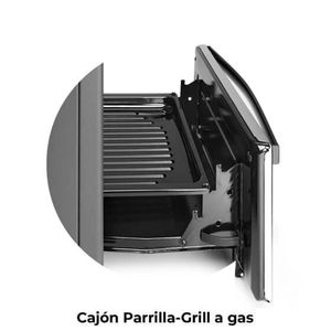Cocina Longvie 12331X a Gas 56 cm Inox