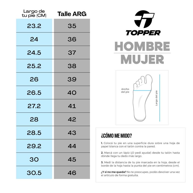 Zapatillas Topper Hera Ros. Mujer